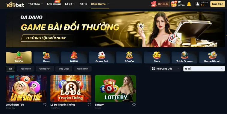 Lô Đề VaoBet Đỉnh Cao Cá Cược Với Tỷ Lệ Thắng Lớn Mỗi Ngày
